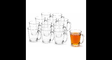Secret de Gourmet Theeglas - 12x stuks - glas - 255 ml - glazen