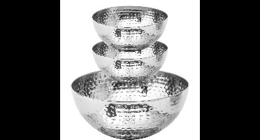 Secret de Gourmet voedsel/serveerschalen set - RVS - D29/D13 cm