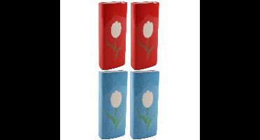 Set Radiatorbak waterverdampers 4x stuks - porselein - 20 x 8 cm