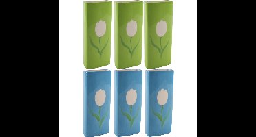 Set Radiatorbak waterverdampers 6x stuks - porselein - 20 x 8 cm