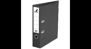 Set van 10x stuks ringmappen/ordners zwart A4 75 mm