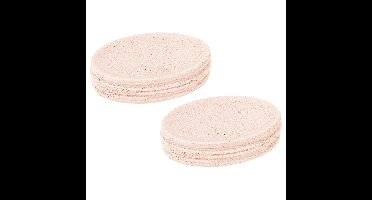 Set van 2x stuks zeephouders/zeepbakjes wit keramiek 13 cm