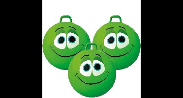 Skippybal Smile Emoticon - 3x stuks - D65 cm - kinderen - speelgoed