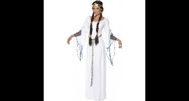 Smiffys Carnaval verkleed jurk - wit - middeleeuwen - thema feest