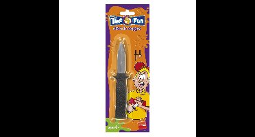 Smiffys Inschuifbaar nep mes - 18 cm - plastic - fopmes
