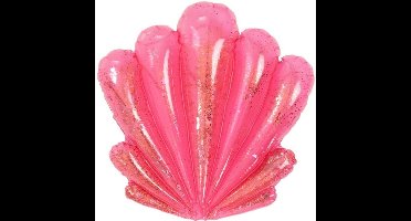 Smiffys Opblaasbare decoratie schelp - roze - 73 cm - opblaas - hawai