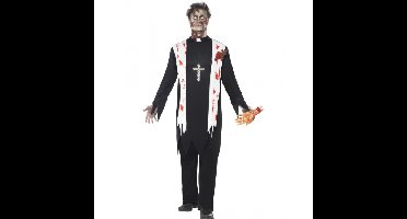 Smiffy's Zombie priester kostuum - voor heren - Halloween/horror