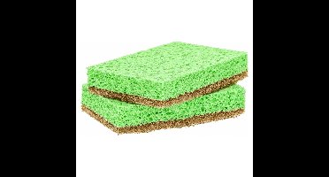 Sorbo ECO schuursponzen - 2x - 10cm - voor delicate oppervlaktes