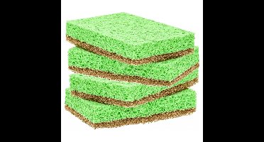 Sorbo ECO schuursponzen - 4x - 10cm - voor delicate oppervlaktes