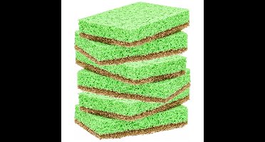 Sorbo ECO schuursponzen - 6x - 10cm - voor delicate oppervlaktes