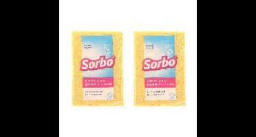 Sorbo Schoonmaak spons - 4x - 14 cm - Viscose - sponzen