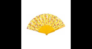 Spaanse hand waaier - Meloenen print - 23 cm - kunststof