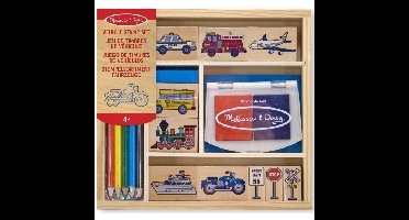 Stempelset met voertuigen 15-delig