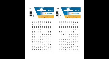 Stickers alfabet plak letters - 480x stuks - zwart/transparant - 5 mm