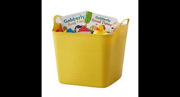 Storage solutions speelgoedmand - geel - 25 l - kunststof