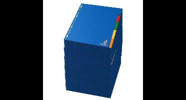 Stylex tabbladen set - 125x stuks - gekleurd - 23 ringen - A4 formaat