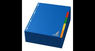 Stylex tabbladen set - 30x stuks - gekleurd - 23 ringen - A4 formaat