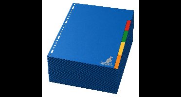 Stylex tabbladen set - 40x stuks - gekleurd - 23 ringen - A4 formaat