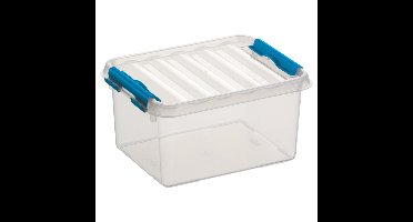 Sunware opbergbox - 10x stuks - transparant - 2L - 20 x 15 x 10 cm