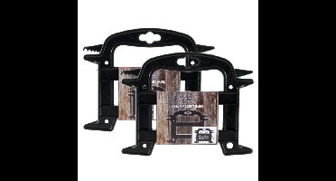 Svenska Living kerstverlichting haspels - 2x - zwart - kunststof