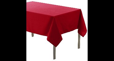 Tafelkleed Rood - polyester - 140 x 200 cm - eettafel tafelkleden