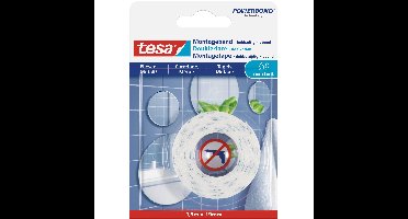 Tesa dubbelzijdig spiegel montagetape - tegels/metaal - 1,5 meter