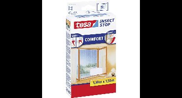 Tesa Vliegenhor raam - 2x - wit - 130x150 cm - insectenhor