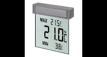 TFA Raam Thermometer - digitaal - grijs - 10 x 10 cm - buiten