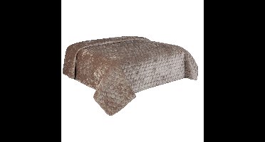 Unique Living Bedsprei Amiens - taupe - 220 x 220 cm