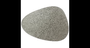 Unique Living placemats lederlook - 1x - 39 x 30 cm - zilver