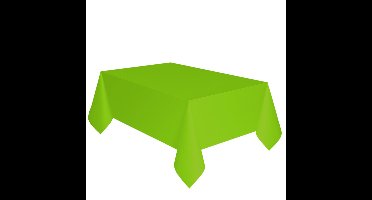 Verjaardag party tafelkleed - papier - limegroen - 137 x 274 cm