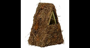 Vogelhuis/nestkast groene takjes en mos 24 cm