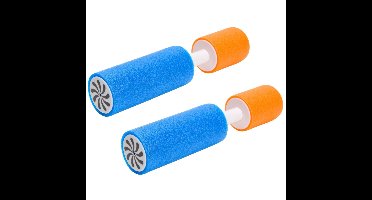 Waterpistool van foam 15 cm - 2x - waterspuiten kleine model