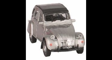 Welly Modelauto Citroen 2CV - zilver - dicht - schaal 1:36
