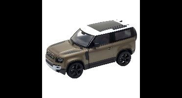 Welly speelgoedauto - Land Rover Defender 2020 - bruin