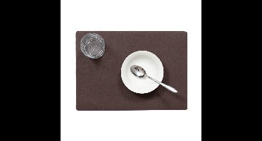 Wicotex luxe Placemats Plain - bruin - 43 x 30 cm