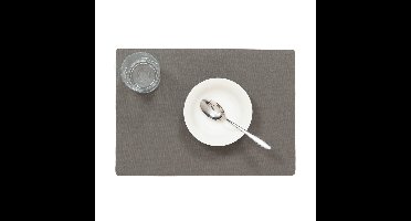 Wicotex luxe Placemats Plain - donkergrijs - 43 x 30 cm