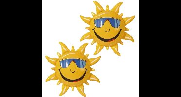 Widmann Opblaasbare zon - 2x - 60 cm - Hawaii/Tropisch thema