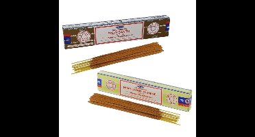 Wierook cadeau set - 2x geurstokjes - Palo Santo en Jasmijn geur