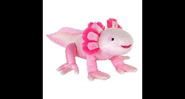 Wild Republic Axolotl Knuffel - salamander - pluche - roze - 30 cm