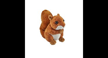 Wild Republic eekhoorn knuffel - bruin/rood - Pluche - 13 cm