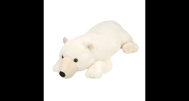 Wild Republic knuffel ijsbeer - pluche - 76 cm - wit - knuffeldier