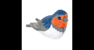 Wild Republic knuffel zwaluw - pluche - 13 cm - knuffeldier - vogel