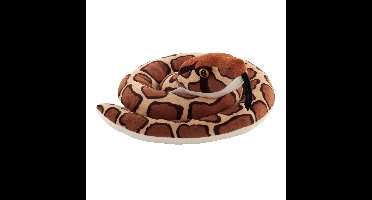 Wild Republic Pluche Python knuffel slang - bruin - 91 cm
