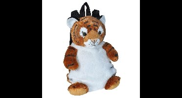 Wild Republic Rugtas - tijger knuffel - pluche rugzak - 33 cm