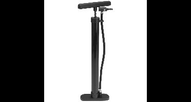 XQ Max Fietspomp staand - met extra ventielen - zwart - H45 cm
