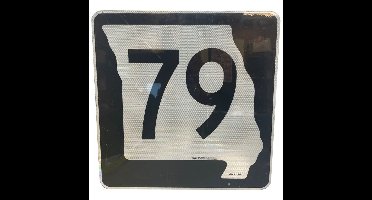 Missouri Route 79 Highway Origineel Straatbord