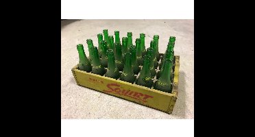 Squirt Soda Houten Krat Met Flesjes - Origineel