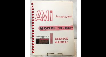 Service Manual - Ami Jukebox Model D-80