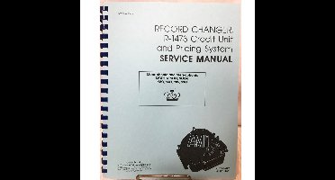 Service Manual Credit Unit And Pricing System Ami Record Changer Model R-1473